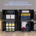 thumbnail image 5 of Danolapsi Metal Storage Cabinet, 73 Inch Garage Storage with Locking Doors and Adjustable Shelves, Heavy Duty Tool Cabinet with 2 Drawers, 5 of 7