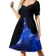 thumbnail image 3 of Vestido de manga corta estilo Mondrian de los años 60, vestidos de verano para mujer, vestido de verano 2025, vestido diario, 3 of 7