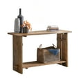 thumbnail image 4 of Alaterre Furniture Bethel Acacia Wood Console Table, 52 in. W Entryway Table with Dual Shelf Storage, Rustic Natural Aged Brown, 4 of 9