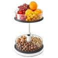 thumbnail image 2 of Sorbus 2-Tier Clear Lazy Susan - Rotating Kitchen Organizer, 2 of 6