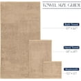 thumbnail image 3 of Elegant Comfort Cotton 6-Piece Towel Set Cotton Bathroom, Taupe, 3 of 7