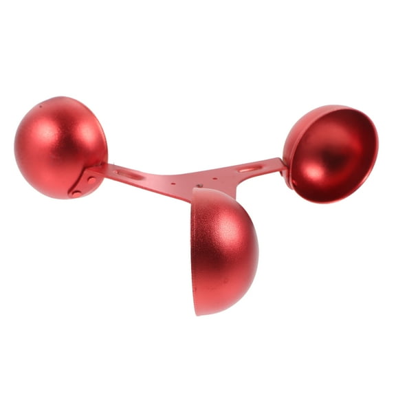 BESTOYARD Replacement Anemometer Cup Wind Speed or with Three Rotating Cups in Red Aluminum