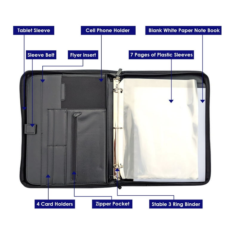 Prat 3 Gusset, Portfolio Case, Plastic Handles (Multiple Sizes)