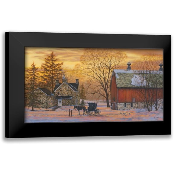 Mohr, Bonnie 14x9 Black Modern Framed Museum Art Print Titled - Evening Visit