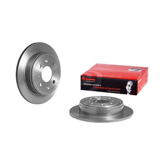 Brembo OE UV Coated Rear Rotor for Honda Prelude, Accord, and CRX * Part No. 08.7104.11