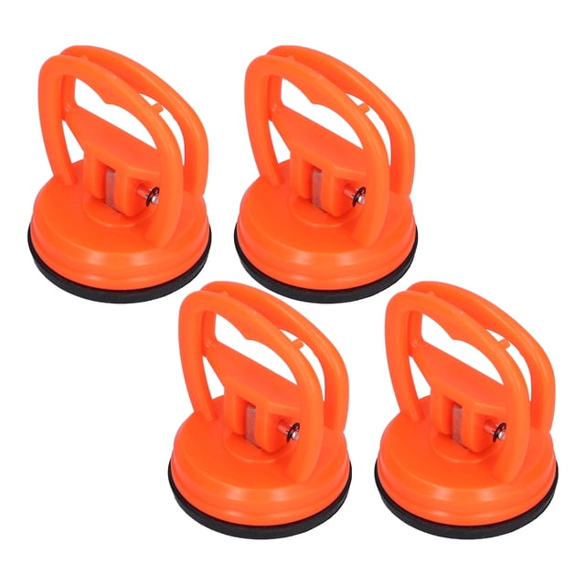 4 miniventosas ABS de una sola mandíbula con mango de hebilla para reparación electrónica de extractores de pantalla.
