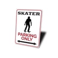 thumbnail image 4 of Skater Parking Only Novelty Sign, Metal Wall Decor - 10x14 inches, 4 of 4
