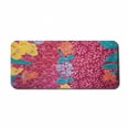 thumbnail image 1 of East Computer Mouse Pad, Colorful Blossoms in the Style of Balinese Batik Eastern Traditional Image Print, Rectangle Non-Slip Rubber Mousepad X-Large, 35" x 15" Gaming Size, Multicolor, by Ambesonne, 1 of 2