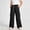 Black, variant on FRSASU Girls Boys Pants Size Wide Leg Adjustable Elastic Waist Baggy Sweatpants Summer School Hiking Pants with Pockets Blue-C