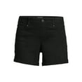 thumbnail image 2 of Time and Tru Women's Pull-On Denim Shorts, 5" Inseam, Sizes XS-XXL, 2 of 5