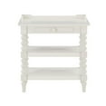 thumbnail image 2 of Comfort Pointe Averly Meuble de Chevet en Bois Blanc Antique avec Pieds Resserrés, 2 of 8