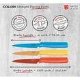 thumbnail image 5 of Kuhn Rikon Paring Knife Set, 3 Pack 4 Inch Nonstick Knives with Sheaths, 5 of 5