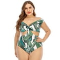 thumbnail image 3 of Fesfesfes Swimsuit for Women Women Plus Size V-Neck One-piece Swimsuit Bikini Beachwear Swimwear, 3 of 8