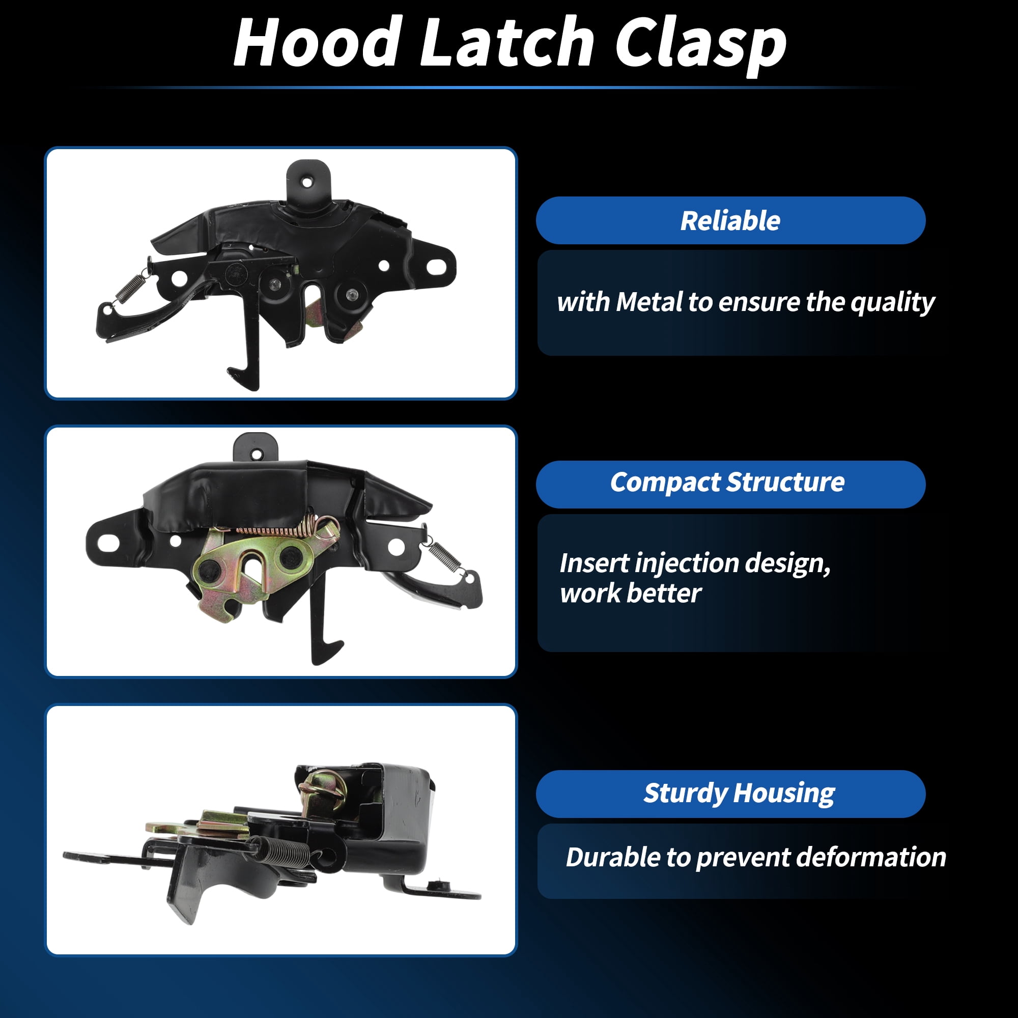 Unique Bargains Car Hood Latch Assembly for Toyota 4Runner 1990-1995 and for Toyota Pickup