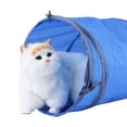 thumbnail image 5 of Cat Tunnel - 2-Color Kitten Playing Tube With Tinkle Bell And Plush For Pet Entertainment, Cat Tunnel Toy, 5 of 7