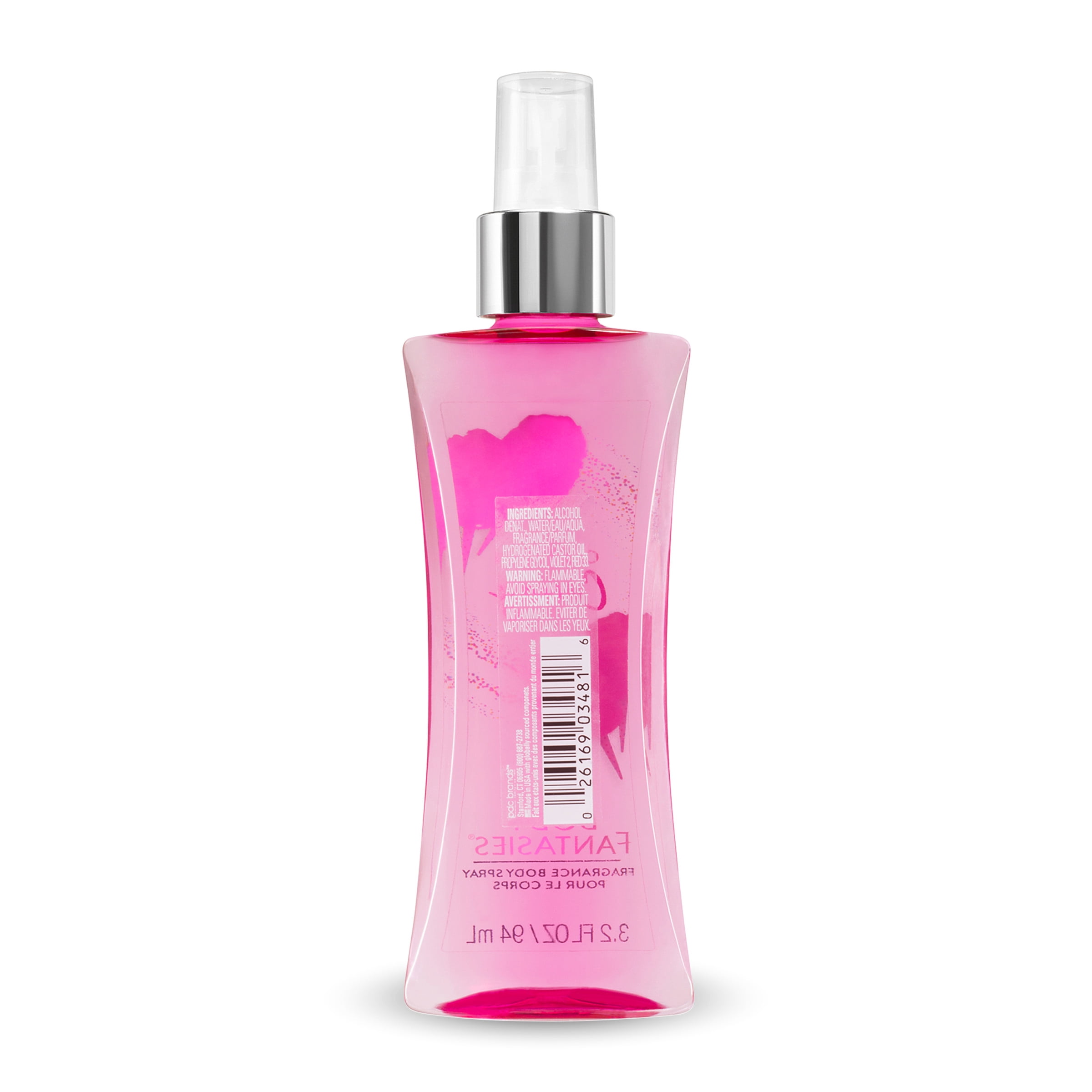 Body Fantasies Cotton Candy Body Spray for Women, 3.2 fl oz