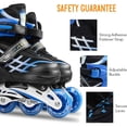 thumbnail image 3 of Patins en Ligne Ajustables Chaussures à Roulettes avec Roues Lumineuses  Patins à Roulettes pour Enfant, 3 of 6