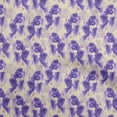 thumbnail image 1 of oneOone Cotton Jersey Purple Fabric Floral Dress Material Fabric Print Fabric By The Yard 58 Inch Wide, 1 of 5
