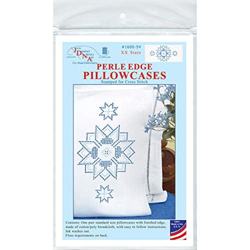 Jack Dempsey JDN1600.54 Pillowcase Perle XX Stars Pillowcase Perle XX Star