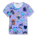thumbnail image 1 of Disney 2-12-year-old New Summer Girl Boy Steve Love Camiseta de dibujos animados de algodón puro de manga corta para niños Clothing120 Gao Jinjia LED, 1 of 2