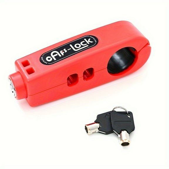 Durable ABS Heavy-Duty Anti-Theft Brake Lever Lock for Bikes, Scooters & Motorcycles - Easy Carry Design, Black