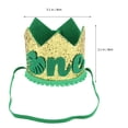 thumbnail image 2 of Sombrero con temática de animales de la selva, decoración para fiesta de cumpleaños de bebé, sombrero para el primer cumpleaños, sombrero para banquete, fiesta de baile, 2 of 5