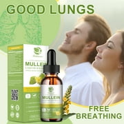 Mullein Drops for Lungs 300,000‬mg, Lung Detox & Cleanse, 16 in 1 Vegan Mullein Leaf Extract Tincture with Chlorophyll, Elderberry, etc, Natural Herbal Supplement for Respiratory, Immune, 30 Servings