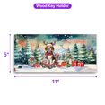 thumbnail image 5 of Merry Christmas Santa Reindeer Antlers Beagle Sleigh Xmas Winter Holiday Wood Key Holder Beagles Dog Lover Gifts Idea Wall-mounted Key Rack Home Decor - 00023, 5 of 5