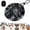 B-Black, variant on Adjustable Dog Sun Hat with Ear Holes, Cute Pet Hat Tie Dye Printed Breathable Pet Trucker Hat UV Protection Outdoor Cap, Adjustable Fisherman's Hat for Small Medium Dogs & Cats ,B-Black:Medium