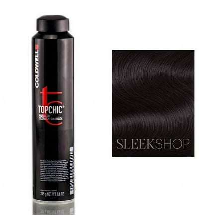 Goldwell Topchic Hair Color (8.6 oz. canister), 5NA, Pack of 12 w/ Sleek Teasing