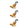 thumbnail image 3 of Transemion Resin Statue Chicken Statue Decorative Backyard Patio for Lawn Pecking S 3Set, 3 of 6