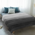 thumbnail image 4 of Grey Ombre Blanket Soft Cozy Warm Throw Blanket for Couch, Plush Fuzzy Flannel Fleece Blankets for Sofa, Modern Abstract Art Ocean Oil Painting Bed Blankets Lightweight Gifts for Women, 50"x60", 4 of 9