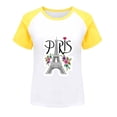 thumbnail image 3 of Toddler Girl's Paris City Graphic T-Shirt Short Sleeve Unisex Casual Tshirt Tops, 3 of 3