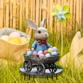 thumbnail image 6 of Qwtwty Outdoor Garden Decor Easter Colored Eggs And Bunnies Inserted The Ground, 6 of 6