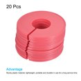 thumbnail image 3 of Unique Bargains Séparateurs de Taille pour Garde-Robe Ronds, Rouge Lot de 20, 3 of 5
