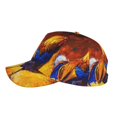 thumbnail image 5 of Fotbe Colorful Rooster Baseball Cap, Colorful Rooster Print Dad Hat,Outdoor Hat,Adjustable Sports Cap, Perfect For Activities, 5 of 9