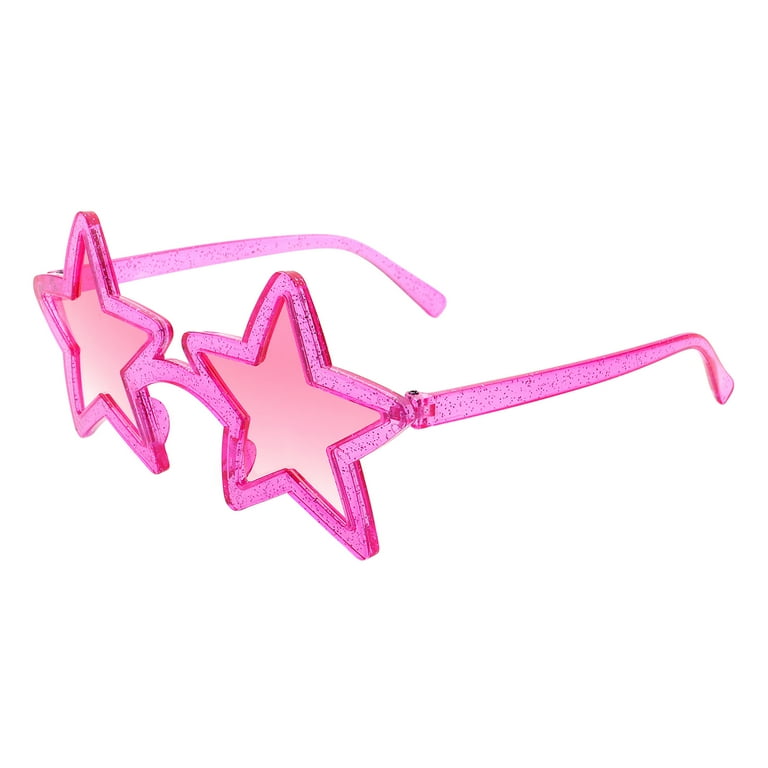 Pink star shaped sunglasses sales