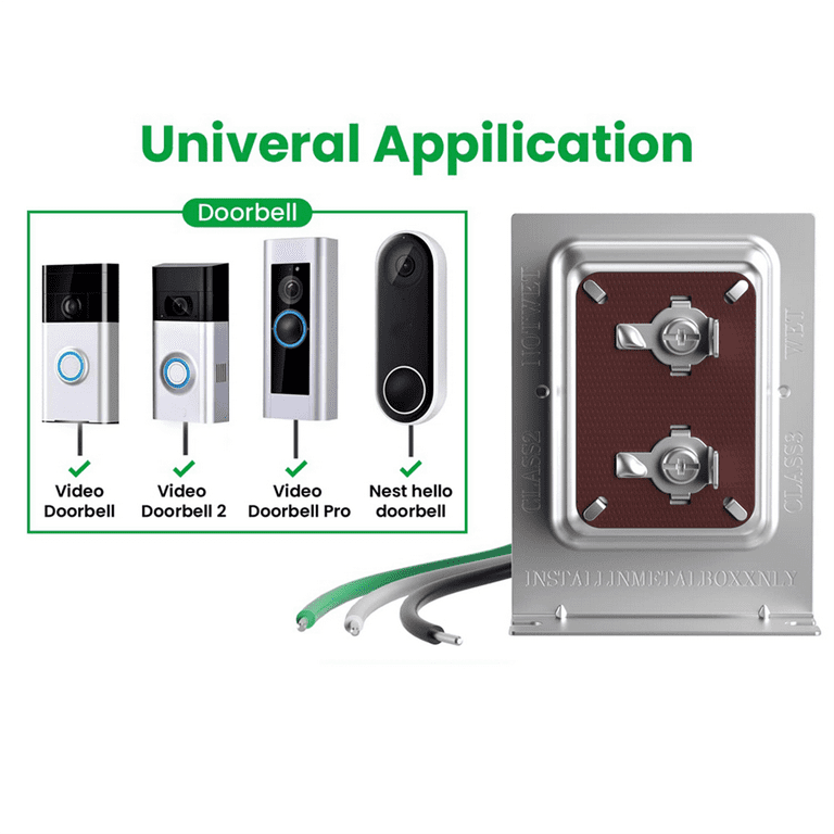 Doorbell Transformer 24V 40VA for Ring Video Doorbells, Hardwired