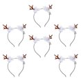 thumbnail image 4 of 6 piezas de tocados de astas brillantes, aros creativos para el cabello de Navidad, accesorios para el cabello para fiestas de cosplay, 4 of 7