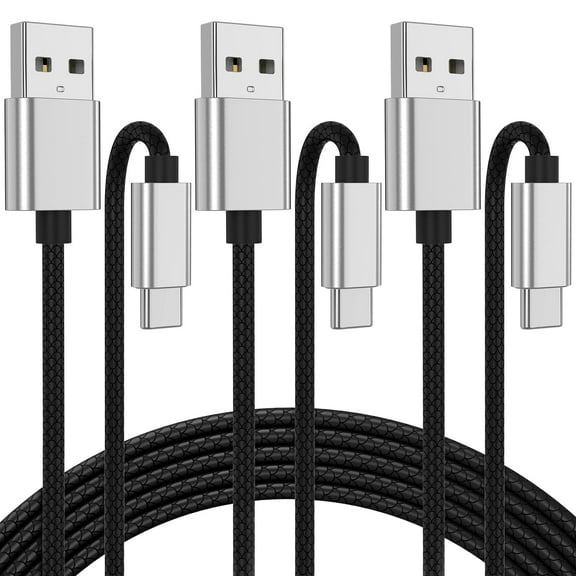 3 Pack 6Ft Type C Cable,Usb C Charger.Fast Carger Compatible with Samsung S25/ S24 /S23/S22/S21/S20