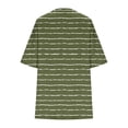 thumbnail image 6 of Mifsaly 2 Piece Short Sets for Women Striped Summer Matching Lounge Set Oversized T-Shirt and Shorts Loose Comfortable Everyday Loungewear L, 6 of 6
