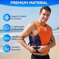 thumbnail image 4 of Adult Swim Vest Life Jacke, Women Men Float Jacket with Adjustable Straps & Secure Buckle for Boating Fishing Kayaking Beach Pool Water Sports, 4 of 12