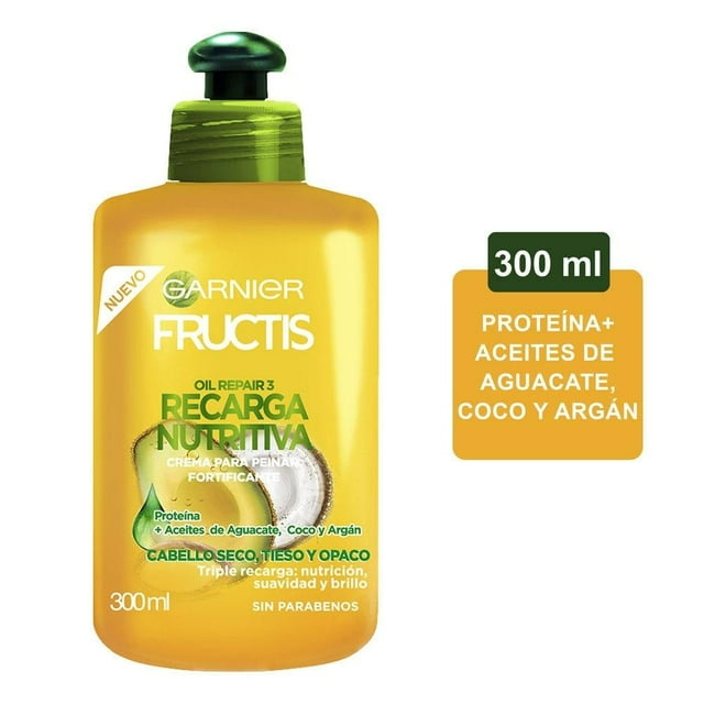 Crema para peinar Garnier Fructis oil repair recarga nutritiva 300 ml