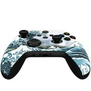 Premium Controllerz Custom Controller - For Xbox Series / One S Soft Touch Custom Wireless Controller - Soft Shell For Comfort Grip X (Waves)