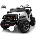 thumbnail image 1 of VOLTZ TOYS Voiture Électrique 24 V pour Enfants, Camion Tout-Terrain 2 Places avec Télécommande, Lumières DEL, Sièges en Cuir, Lecteur MP3, Blanc, 1 of 9