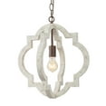 thumbnail image 2 of LNC 1-Light Farmhouse Wood Chandelier Pendant Light with Antique White Finish for Dining Room, 2 of 12