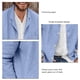 thumbnail image 3 of Fashionable Jacket Top, Pure Color Versatile Men Lapel Suit Jacket Single Breasted  For Party For Travel ANGGREK Azul cielo L, 3 of 6