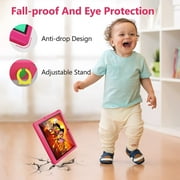 BESTSKI Android 12 Kids Tablet, 10-Inch IPS Screen, 5000mAh Battery, 2GB+32GB, Quad-Core, Bluetooth Wi-Fi, Pink