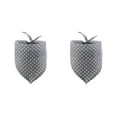 thumbnail image 4 of Greeniant Bufanda de baba para mascotas, suave, punteada, cálida, adorable, reutilizable, lavable, Triangular, decoración de toalla para cuello de Gris 2piezas Greeniant CBP281024, 4 of 6