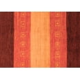thumbnail image 1 of Ahgly Company Indoor Rectangle Abstract Orange Modern Area Rugs, 5' x 7', 1 of 4
